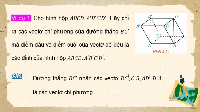 Giáo án điện tử Toán 12 kết nối Bài 15: Phương trình đường thẳng trong không gian