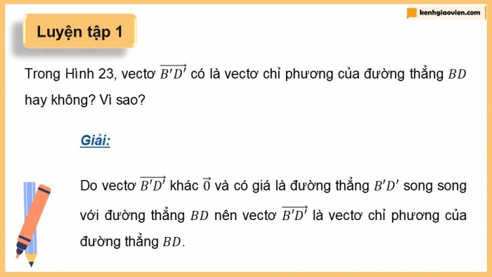 Giáo án điện tử Toán 12 cánh diều Bài 2: Phương trình đường thẳng