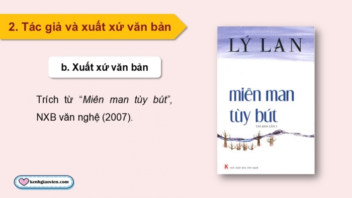 Giáo án điện tử Ngữ văn 9 chân trời Bài 8: Bức thư tưởng tượng (Lý Lan)