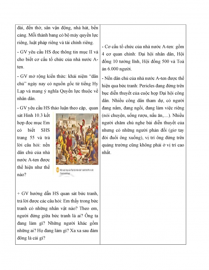 Giáo án và PPT Lịch sử 6 chân trời Bài 10: Hy Lạp cổ đại