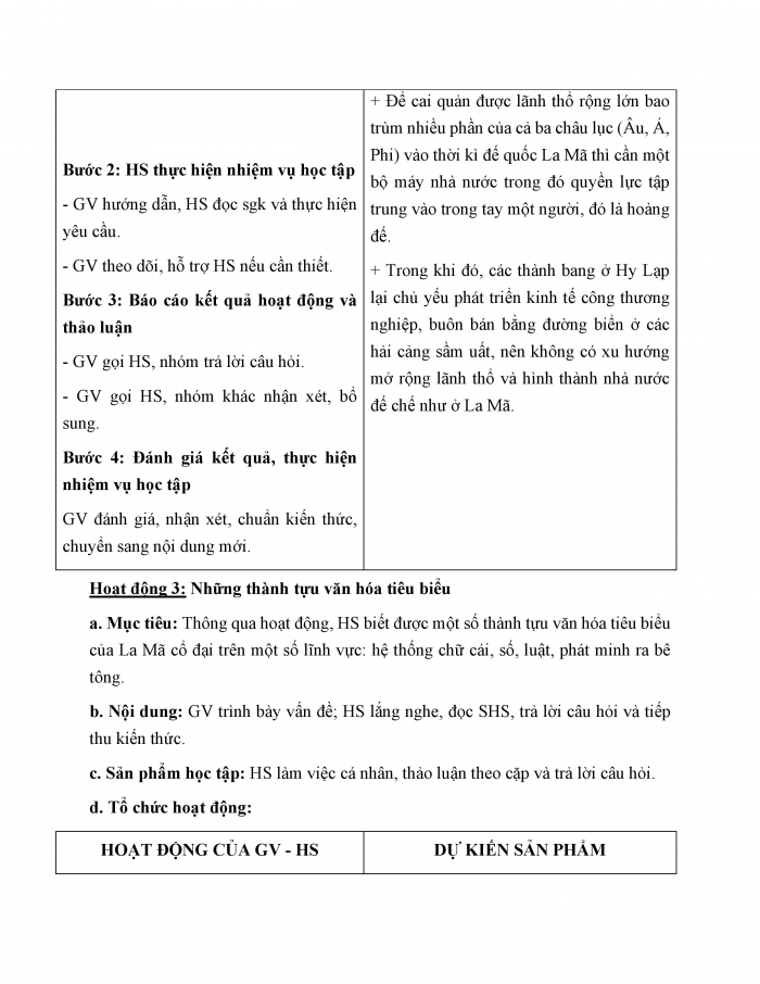 Giáo án và PPT Lịch sử 6 chân trời Bài 11: La Mã cổ đại