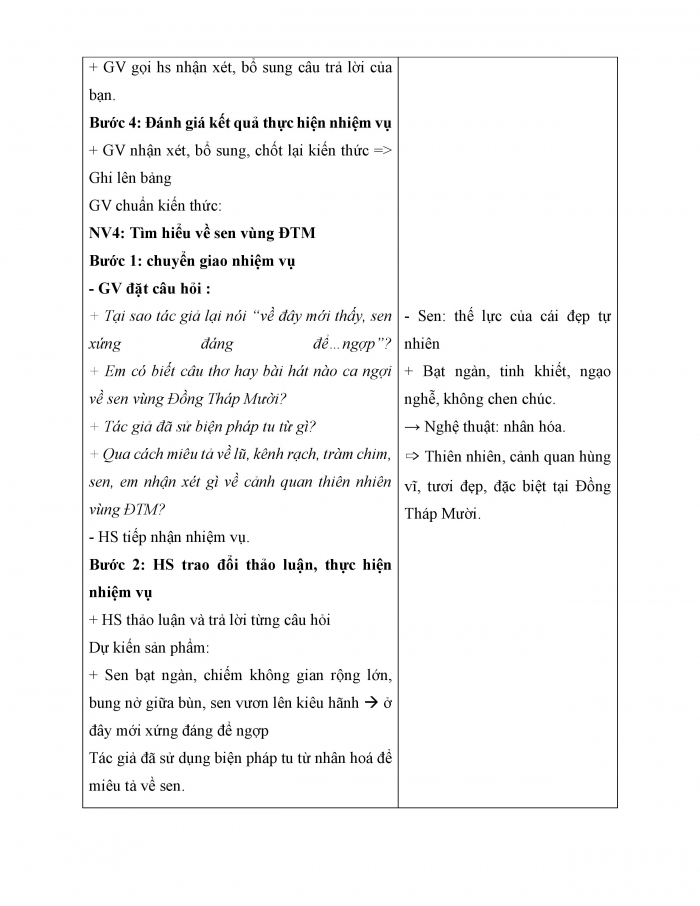 Giáo án và PPT Ngữ văn 6 cánh diều Bài 3: Đồng Tháp Mười mùa nước nổi