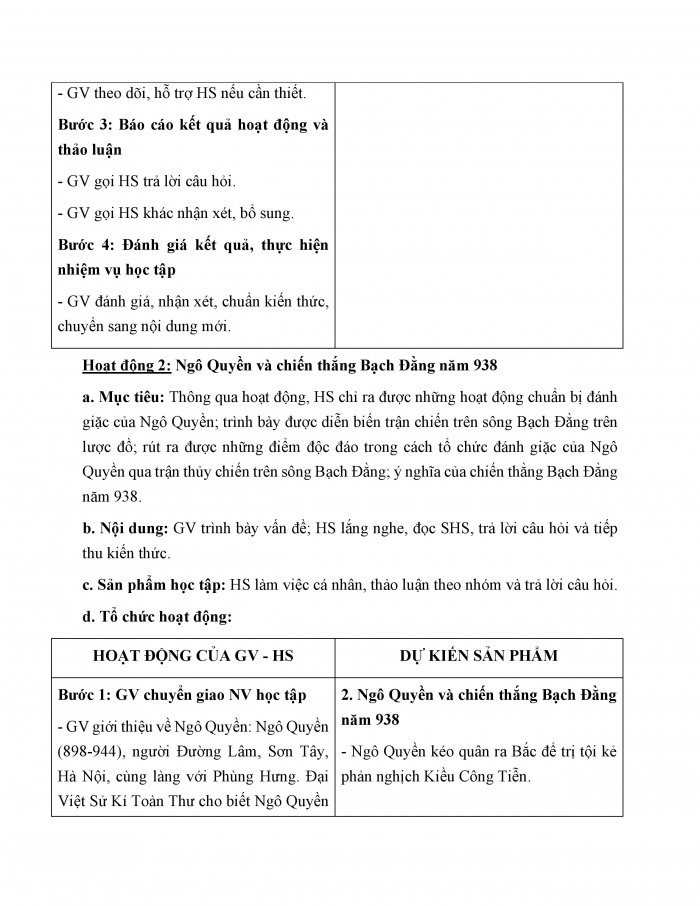 Giáo án và PPT Lịch sử 6 chân trời Bài 19: Bước ngoặt lịch sử đầu thế kỉ X