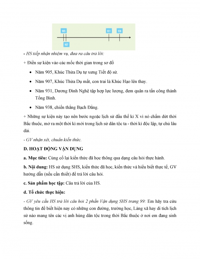 Giáo án và PPT Lịch sử 6 chân trời Bài 19: Bước ngoặt lịch sử đầu thế kỉ X