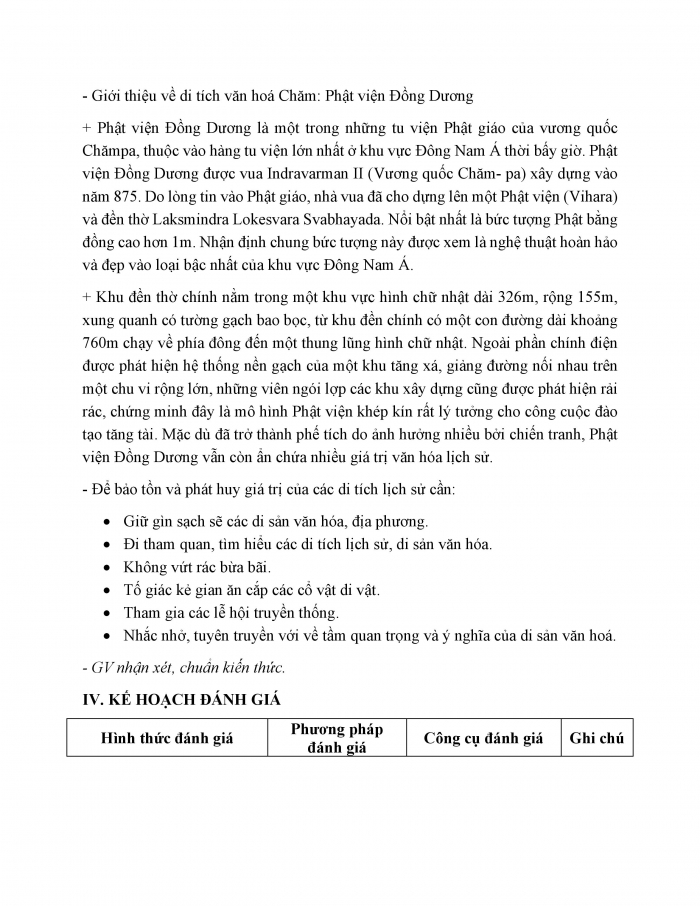 Giáo án và PPT Lịch sử 6 kết nối Bài 19: Vương quốc Chăm-pa từ thế kỉ II đến thế kỉ X