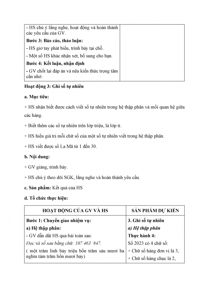Giáo án và PPT Toán 6 chân trời Bài 2: Tập hợp số tự nhiên. Ghi số tự nhiên