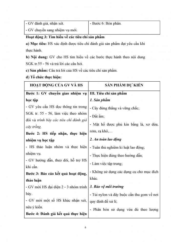 Giáo án và PPT công nghệ 9 trồng cây ăn quả Cánh diều bài 10: Thực hành trồng và chăm sóc cây ăn quả