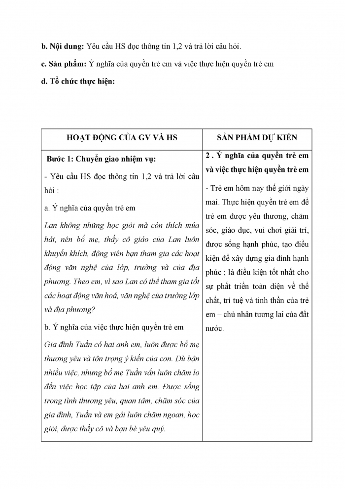 Giáo án và PPT Công dân 6 cánh diều Bài 12: Quyền trẻ em