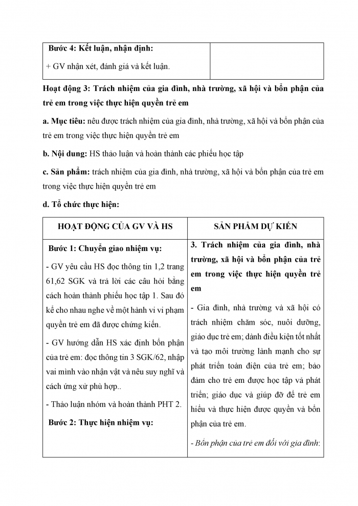 Giáo án và PPT Công dân 6 cánh diều Bài 12: Quyền trẻ em