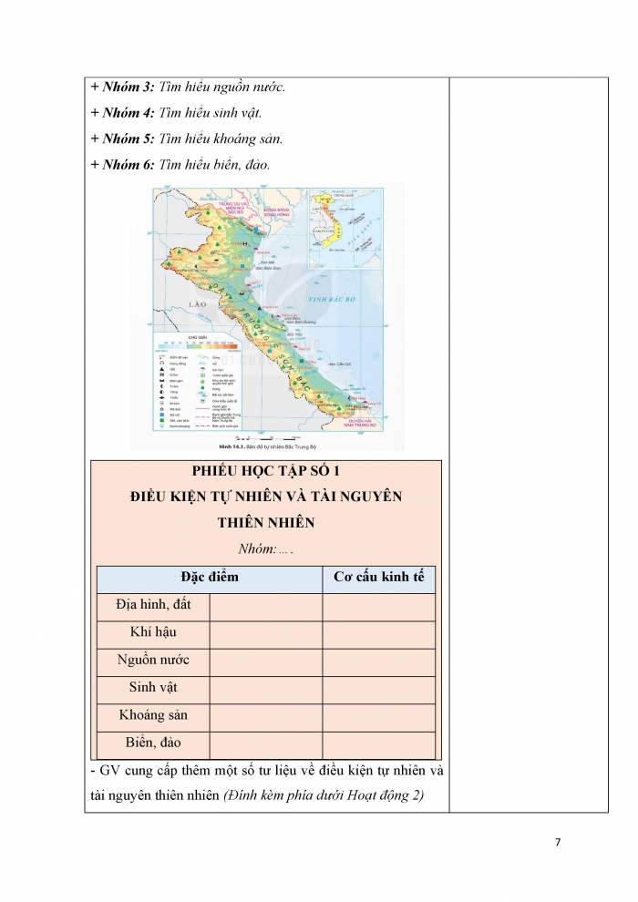 Giáo án và PPT Địa lí 9 kết nối bài 14: Bắc Trung Bộ