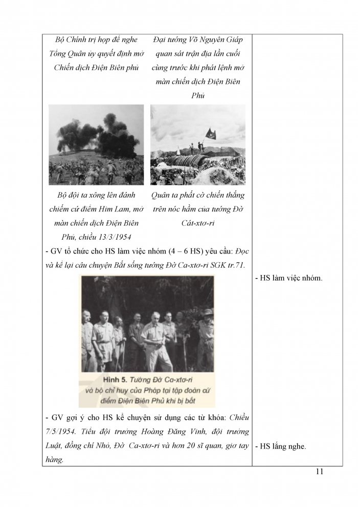Giáo án và PPT Lịch sử và Địa lí 5 cánh diều bài 14: Chiến dịch Điện Biên Phủ năm 1954