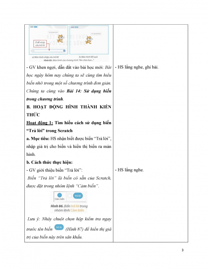 Giáo án và PPT Tin học 5 Kết nối bài 14: Sử dụng biến trong chương trình