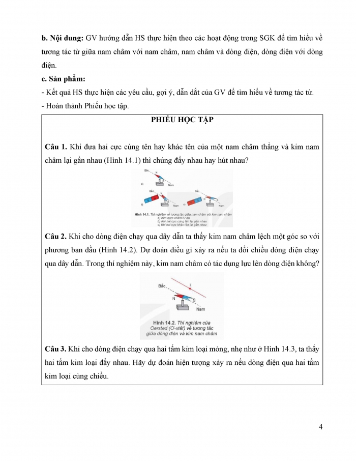 Giáo án và PPT Vật lí 12 kết nối bài 14: Từ trường