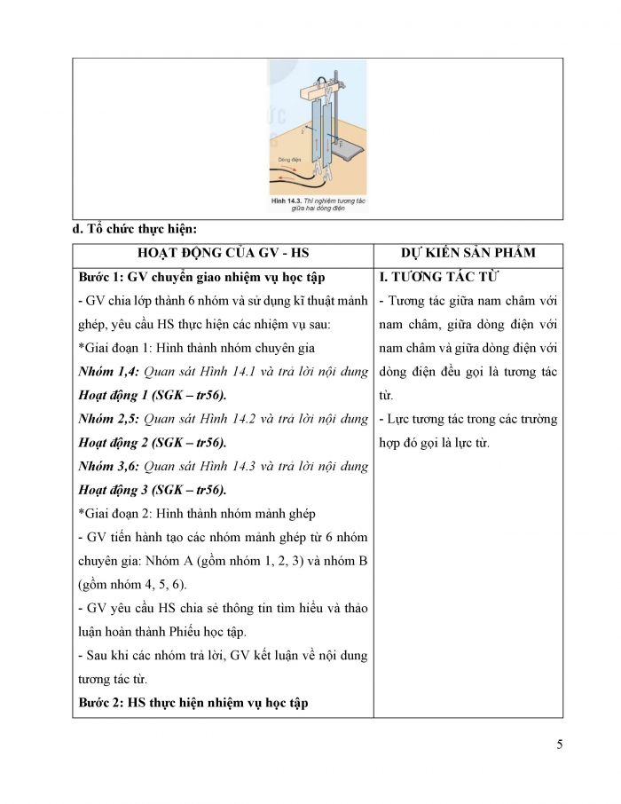 Giáo án và PPT Vật lí 12 kết nối bài 14: Từ trường