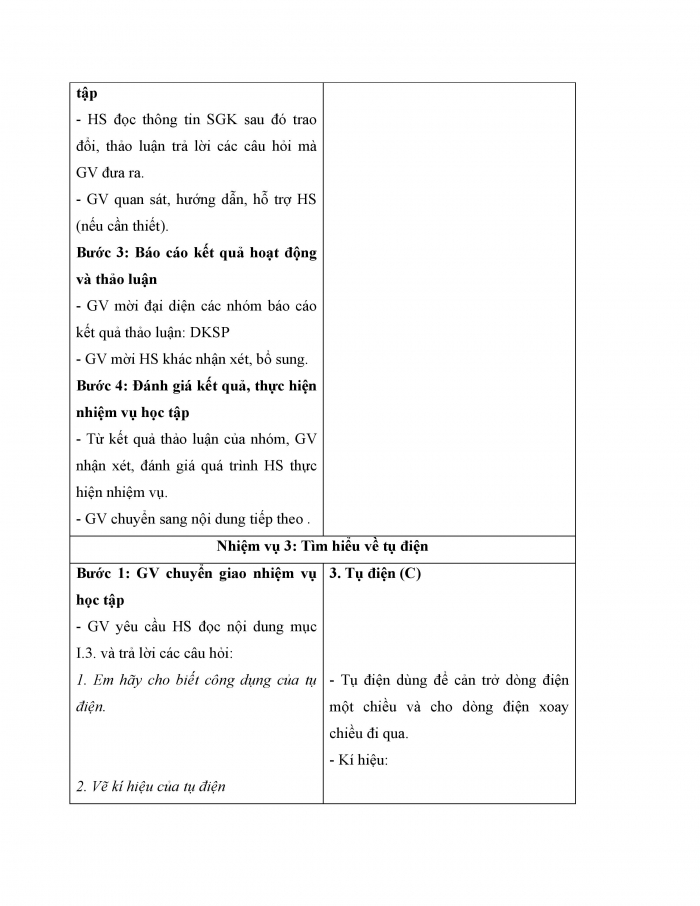 Giáo án và PPT công nghệ 12 điện - điện tử Cánh diều bài 15: Một số linh kiện điện tử phổ biến