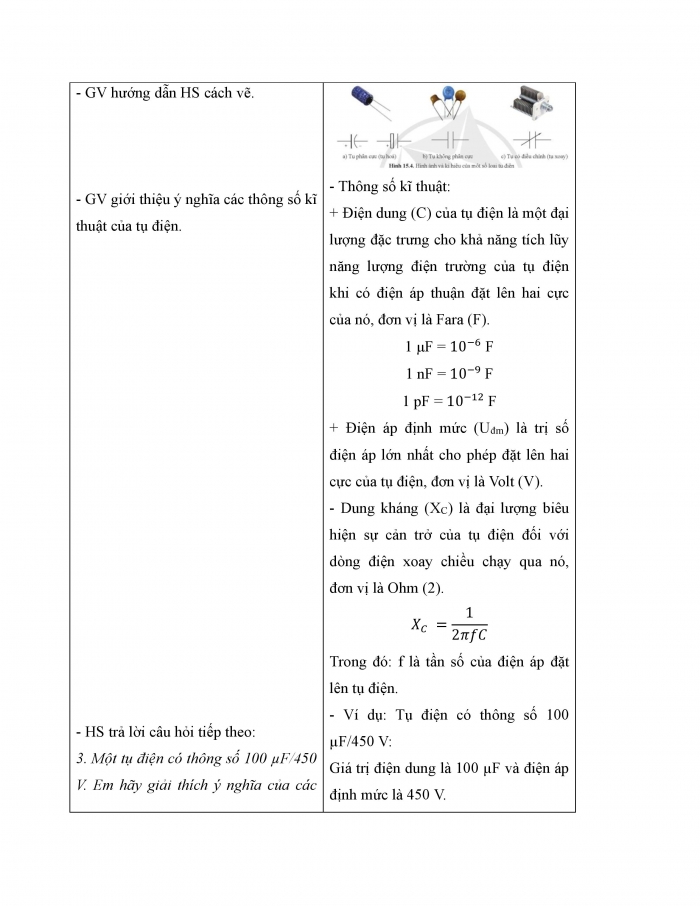 Giáo án và PPT công nghệ 12 điện - điện tử Cánh diều bài 15: Một số linh kiện điện tử phổ biến