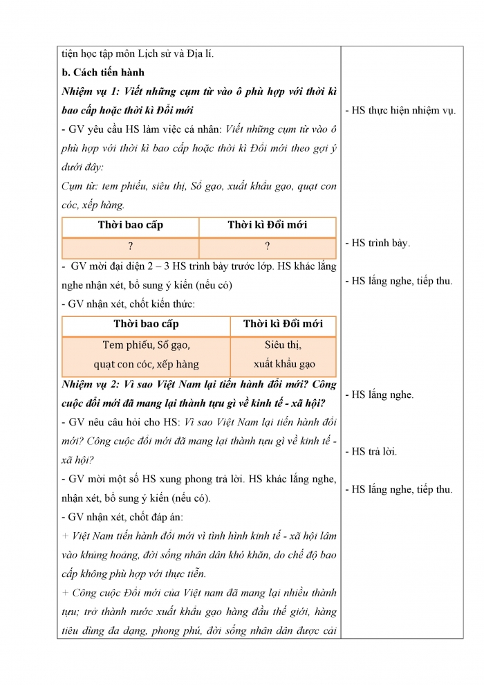 Giáo án và PPT Lịch sử và Địa lí 5 cánh diều bài 16: Đất nước đổi mới