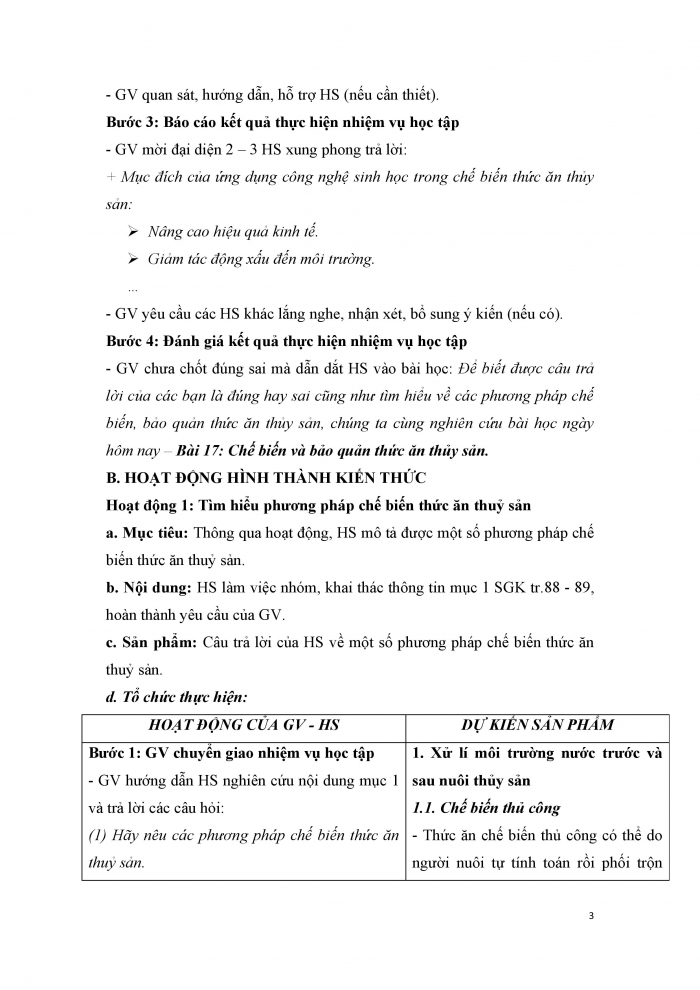 Giáo án và PPT công nghệ 12 lâm nghiệp thủy sản Cánh diều bài 17: Chế biến và bảo quản thức ăn thủy sản