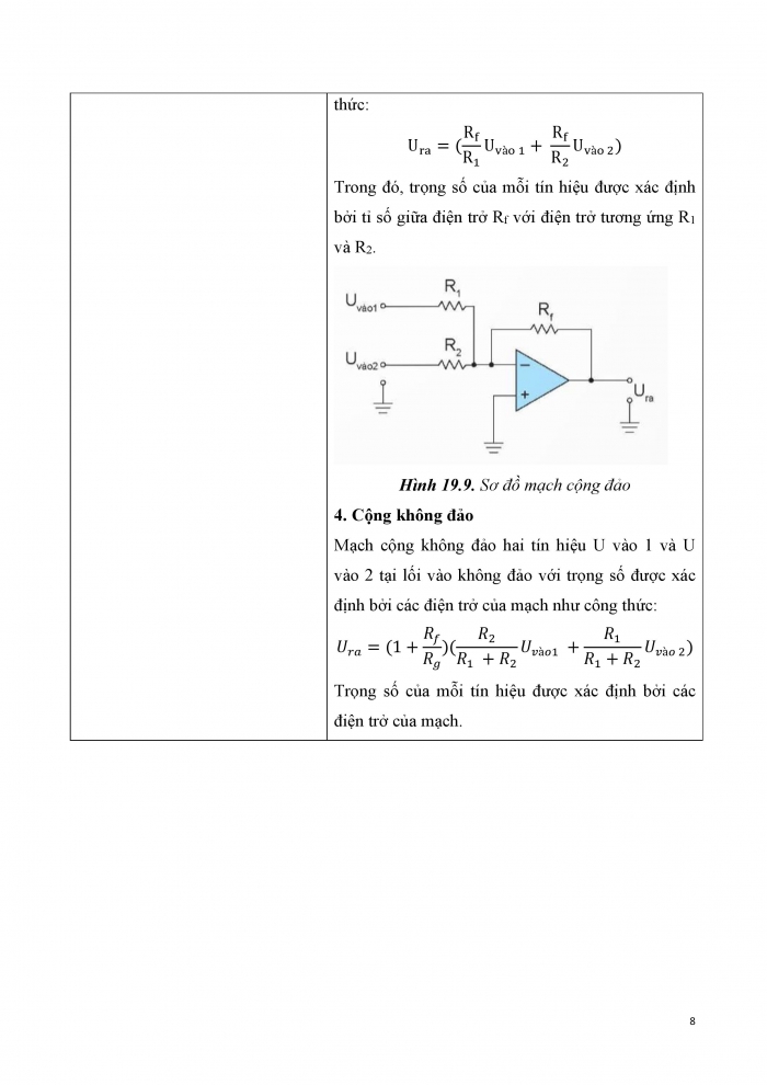 Giáo án và PPT công nghệ 12 điện - điện tử Kết nối bài 19: Khuếch đại thuật toán