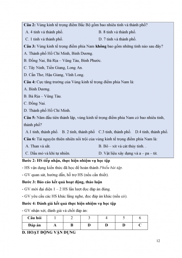 Giáo án và PPT Địa lí 9 chân trời bài 20: Thực hành Viết báo cáo về vùng kinh tế trọng điểm phía Nam