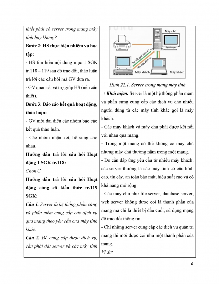 Giáo án và PPT Khoa học máy tính 12 kết nối bài 22: Tìm hiểu thiết bị mạng