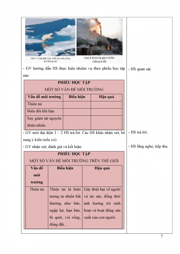 Giáo án và PPT Lịch sử và Địa lí 5 chân trời Bài 25: Xây dựng thế giới xanh - sạch - đẹp