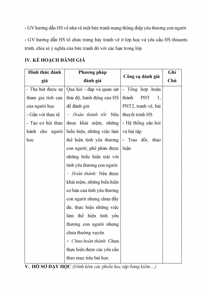 Giáo án và PPT Công dân 6 kết nối Bài 2: Yêu thương con người