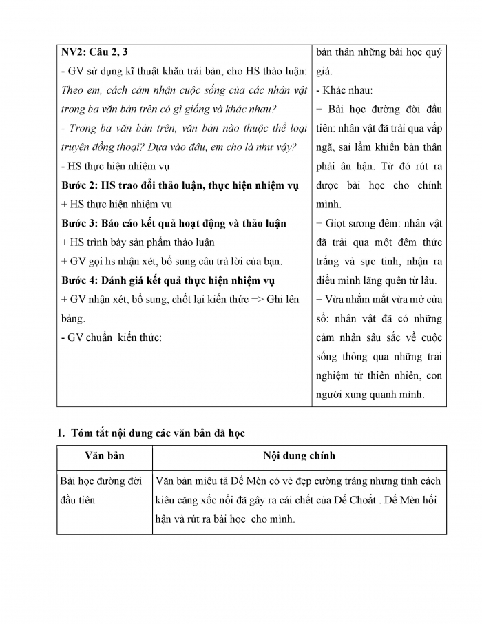 Giáo án và PPT Ngữ văn 6 chân trời Bài 4: Ôn tập