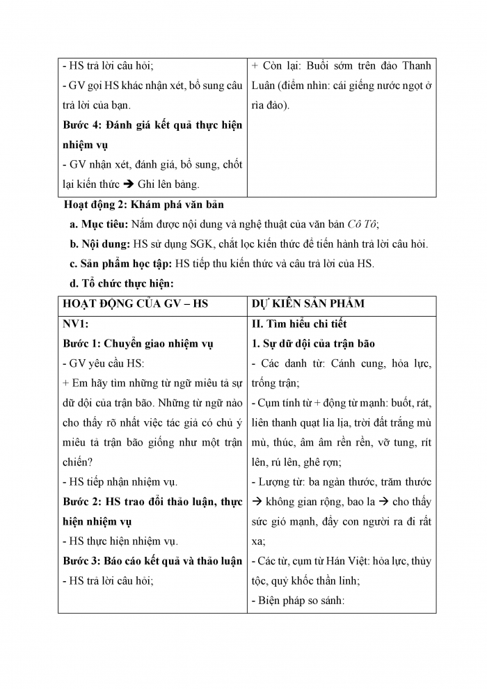 Giáo án và PPT Ngữ văn 6 kết nối Bài 5: Cô Tô