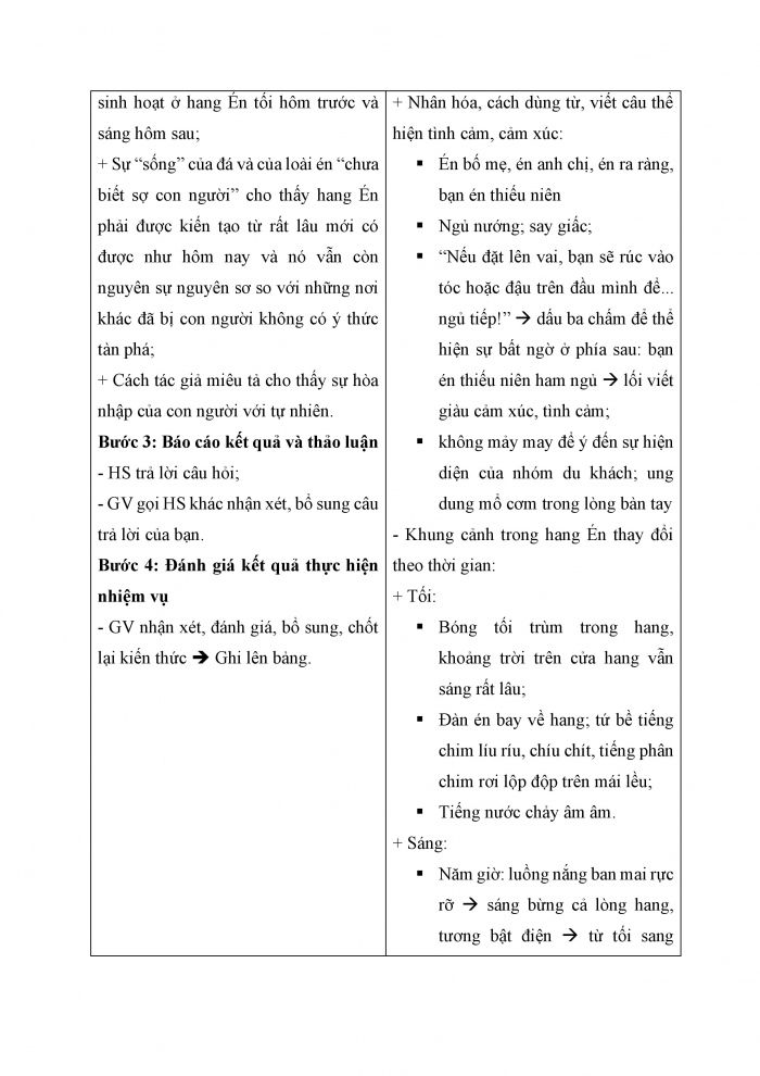 Giáo án và PPT Ngữ văn 6 kết nối Bài 5: Hang Én