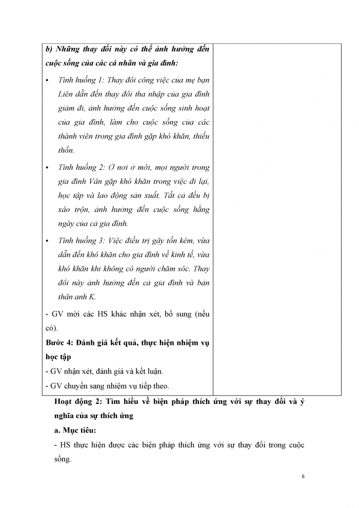 Giáo án và PPT Công dân 9 cánh diều bài 7: Thích ứng với thay đổi