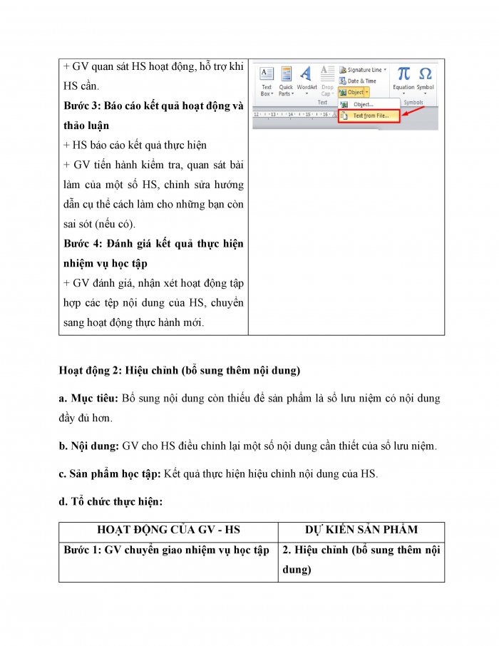 Giáo án và PPT Tin học 6 kết nối Bài 14 Thực hành tổng hợp: Hoàn thiện sổ lưu niệm