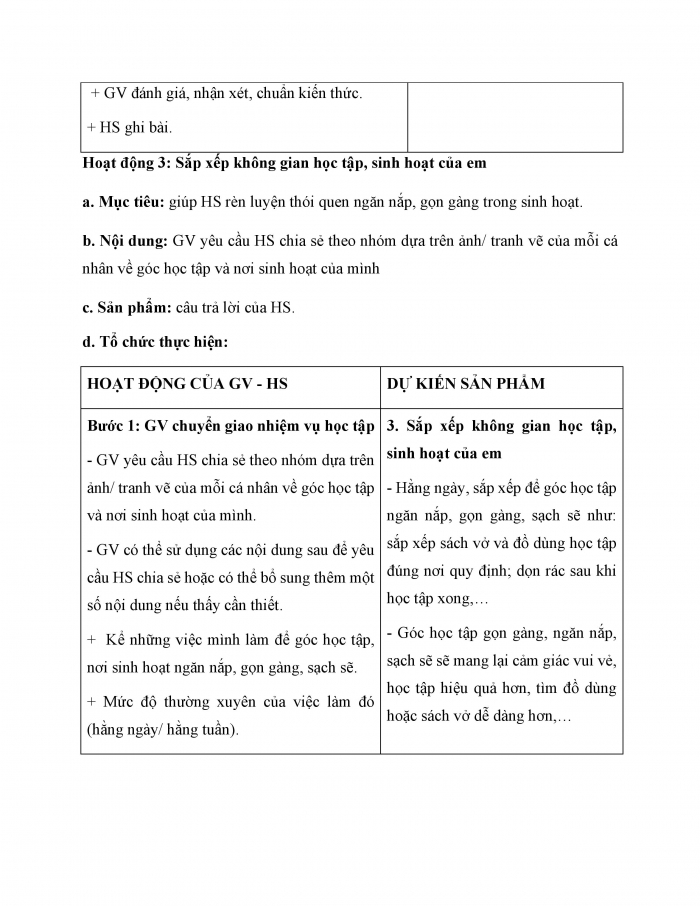 Giáo án và PPT HĐTN 6 chân trời Chủ đề 2: Chăm sóc cuộc sống cá nhân