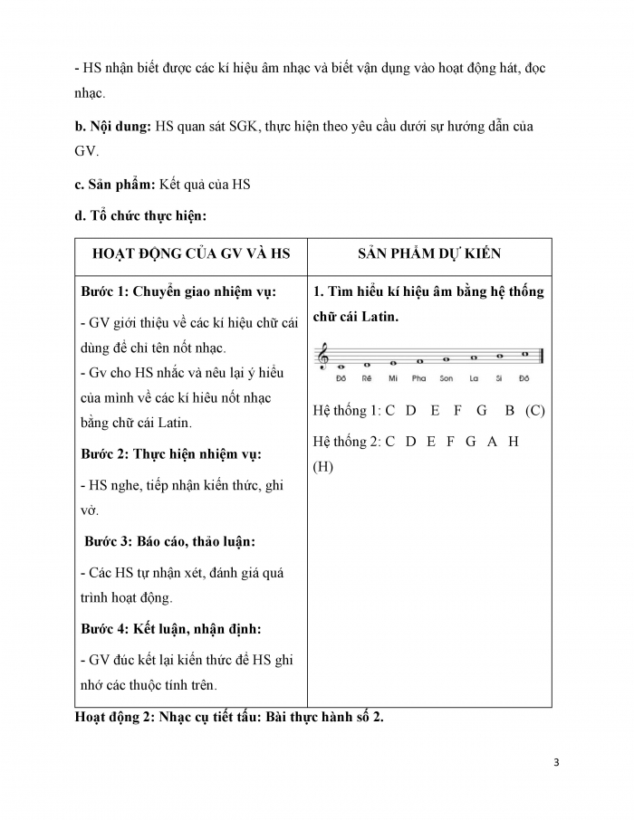 Giáo án và PPT Âm nhạc 6 chân trời Chủ đề 2: Bài ca hoà bình