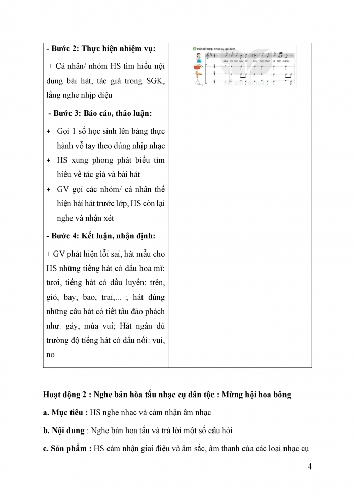 Giáo án và PPT Âm nhạc 6 kết nối Chủ đề 5: Giai điệu quê hương