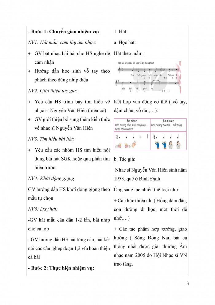 Giáo án và PPT Âm nhạc 6 kết nối Chủ đề 1: Tuổi học trò