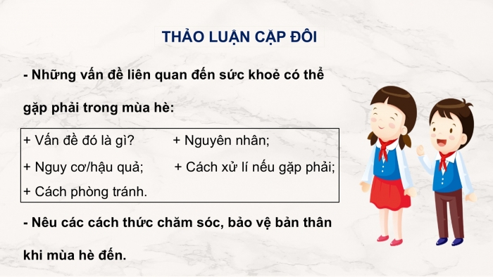 Giáo án PPT HĐTN 6 cánh diều Chủ đề 9: Đón hè vui và an toàn - Tuần 34