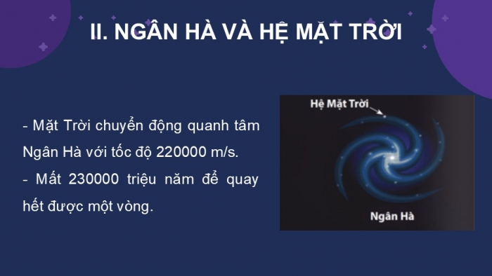 Giáo án PPT KHTN 6 kết nối Bài 55: Ngân Hà