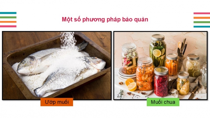 Giáo án PPT Công nghệ 6 chân trời Bài 5: Bảo quản và chế biến thực phẩm trong gia đình