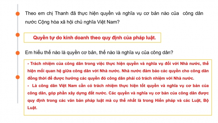 Giáo án PPT Công dân 6 chân trời Bài 10: Quyền và nghĩa vụ cơ bản của công dân Việt Nam