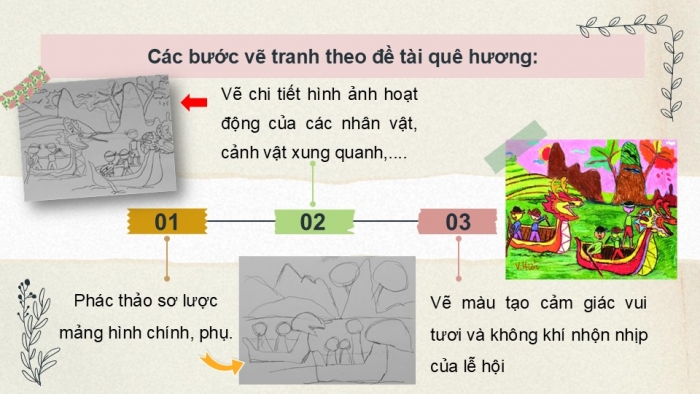 Giáo án PPT Mĩ thuật 6 chân trời Bài 4: Hội xuân quê hương