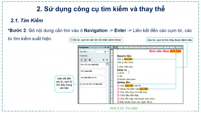 Giáo án PPT Tin học 6 kết nối Bài 13 Thực hành: Tìm kiếm và thay thế