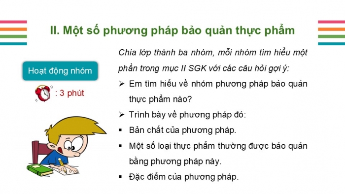 Giáo án PPT Công nghệ 6 kết nối Bài 5: Phương pháp bảo quản và chế biến thực phẩm