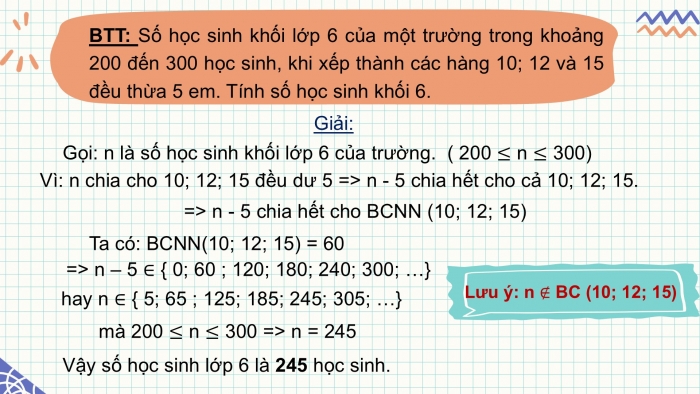 Giáo án PPT Toán 6 cánh diều Bài tập cuối chương I