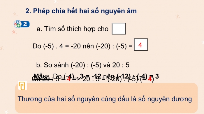 Giáo án PPT Toán 6 cánh diều Bài 6: Phép chia hết hai số nguyên. Quan hệ chia hết trong tập hợp số nguyên