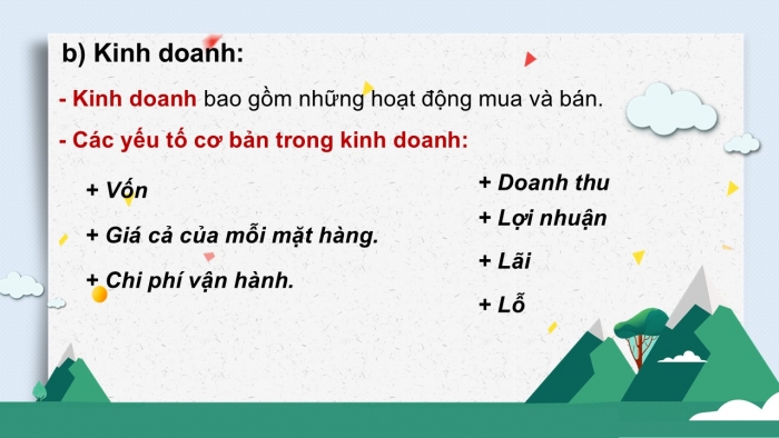 Giáo án PPT Toán 6 cánh diều Thực hành trải nghiệm Chủ đề 1: Đầu tư kinh doanh