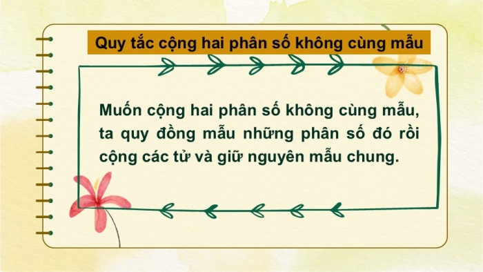 Giáo án PPT Toán 6 cánh diều Bài 3: Phép cộng, phép trừ phân số