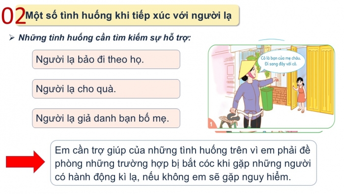 Giáo án PPT Đạo đức 2 cánh diều Bài 7: Tiếp xúc với người lạ