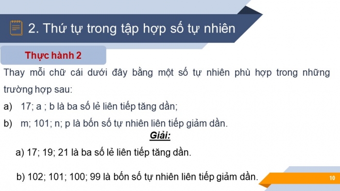 Giáo án PPT Toán 6 chân trời Bài 2: Tập hợp số tự nhiên. Ghi số tự nhiên