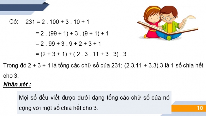 Giáo án PPT Toán 6 chân trời Bài 8: Dấu hiệu chia hết cho 3, cho 9